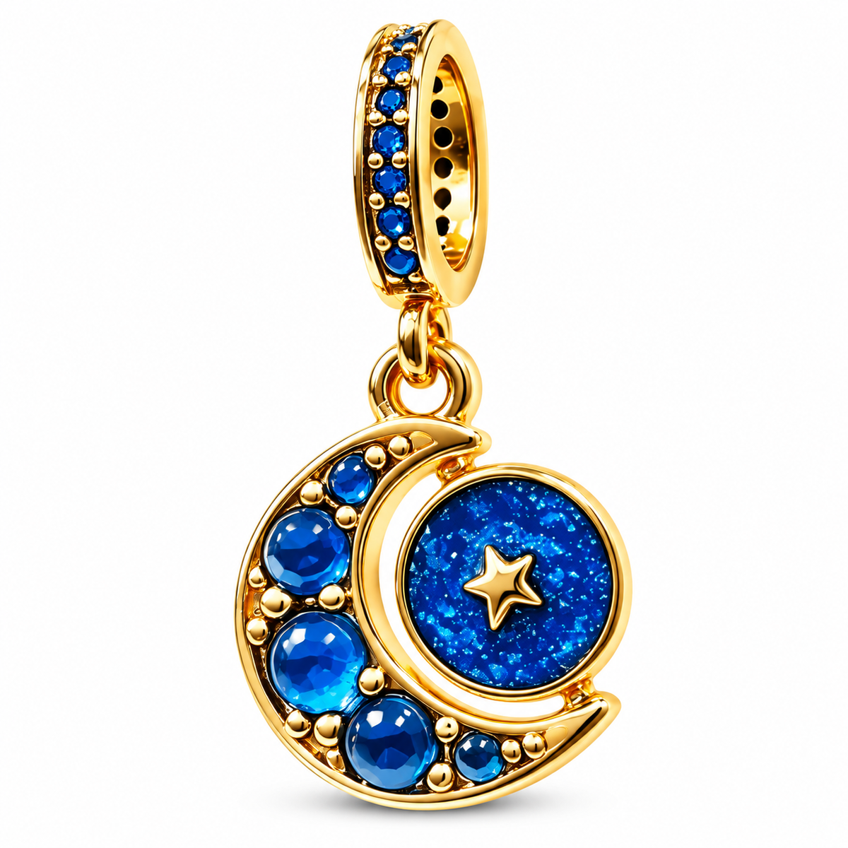 Sternennacht Gold – Charm-Anhänger