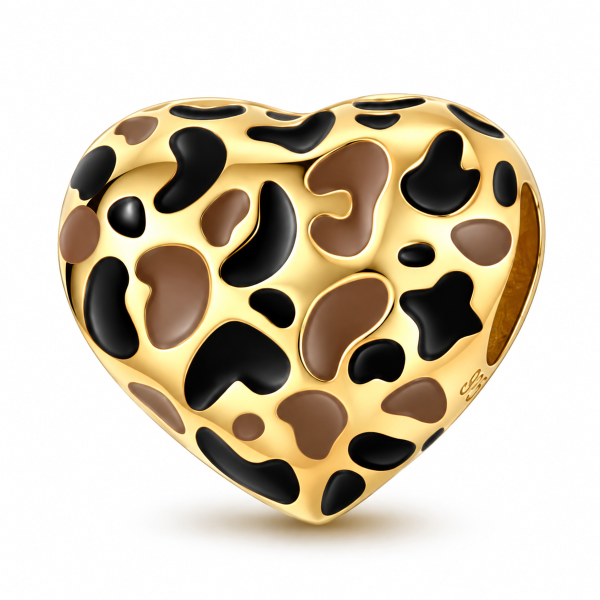 Leopardenherz Gold – Charm