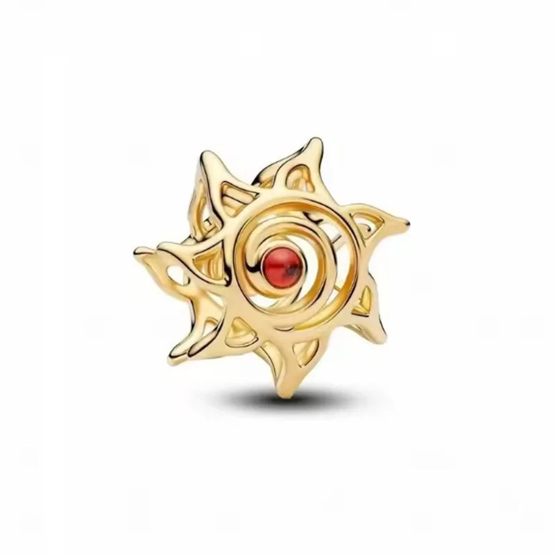 Sonnenwirbel Gold – Charm