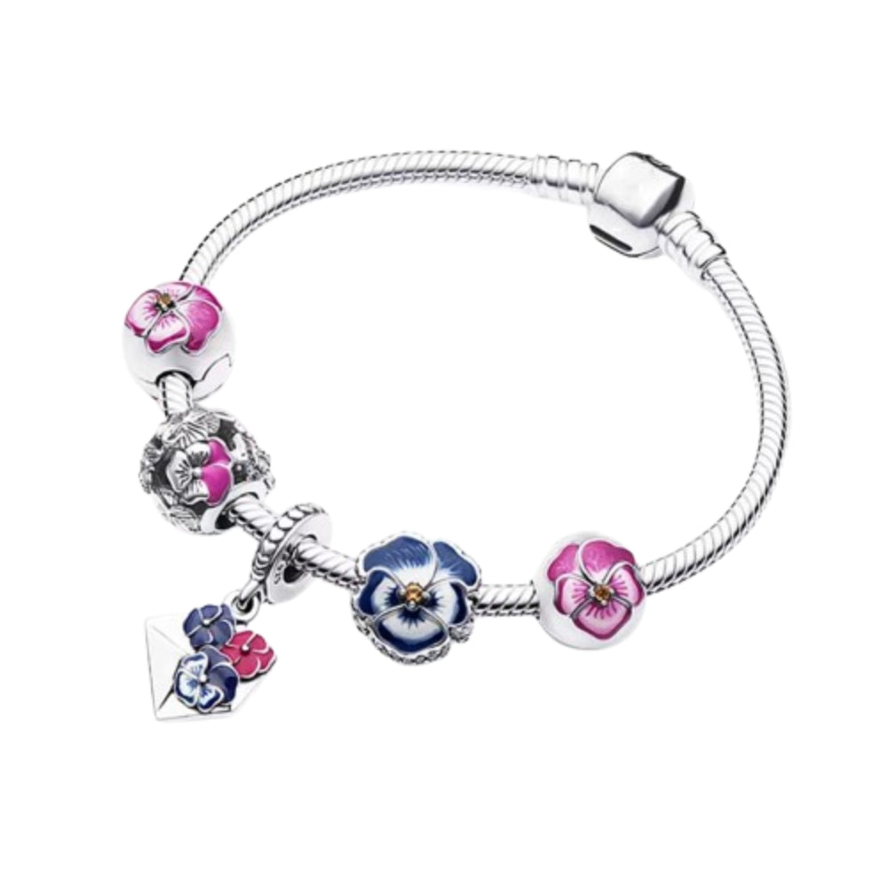 Floral Message – Charm-Armband-Set