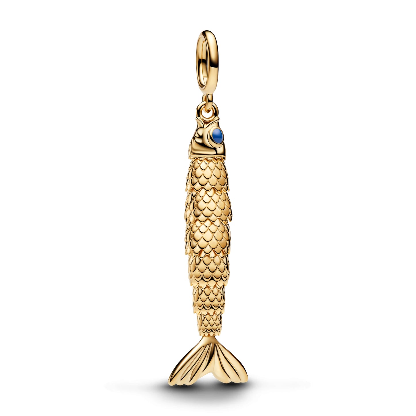 Goldener Fisch – Beweglicher Charm-Anhänger