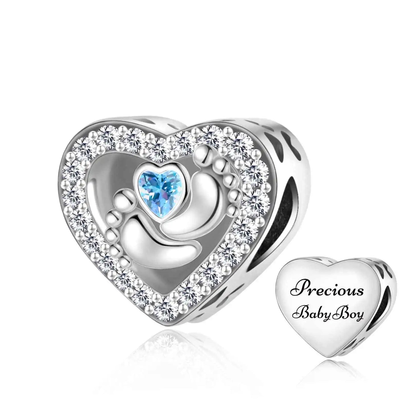 Kleines Wunder – Baby Boy Herz-Charm