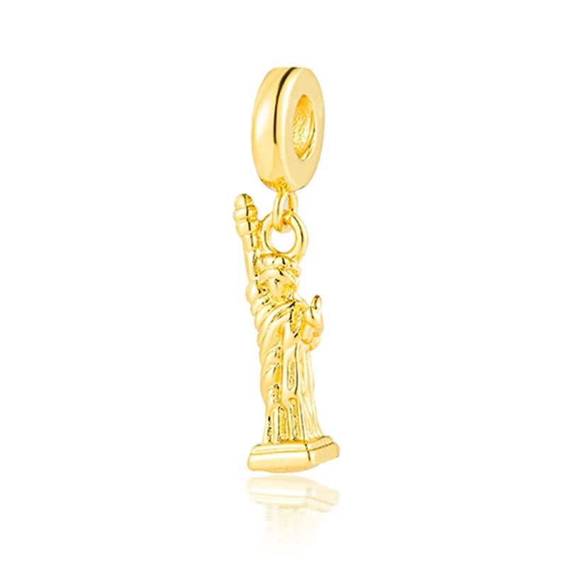 Freiheitsstatue (gold) –Charm