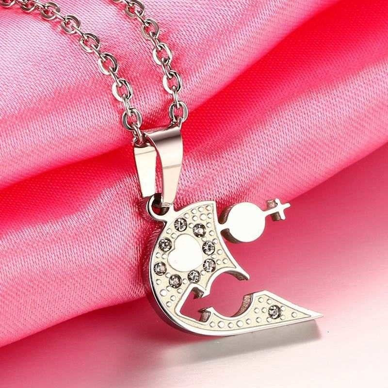 She & He Heart - Double Necklace