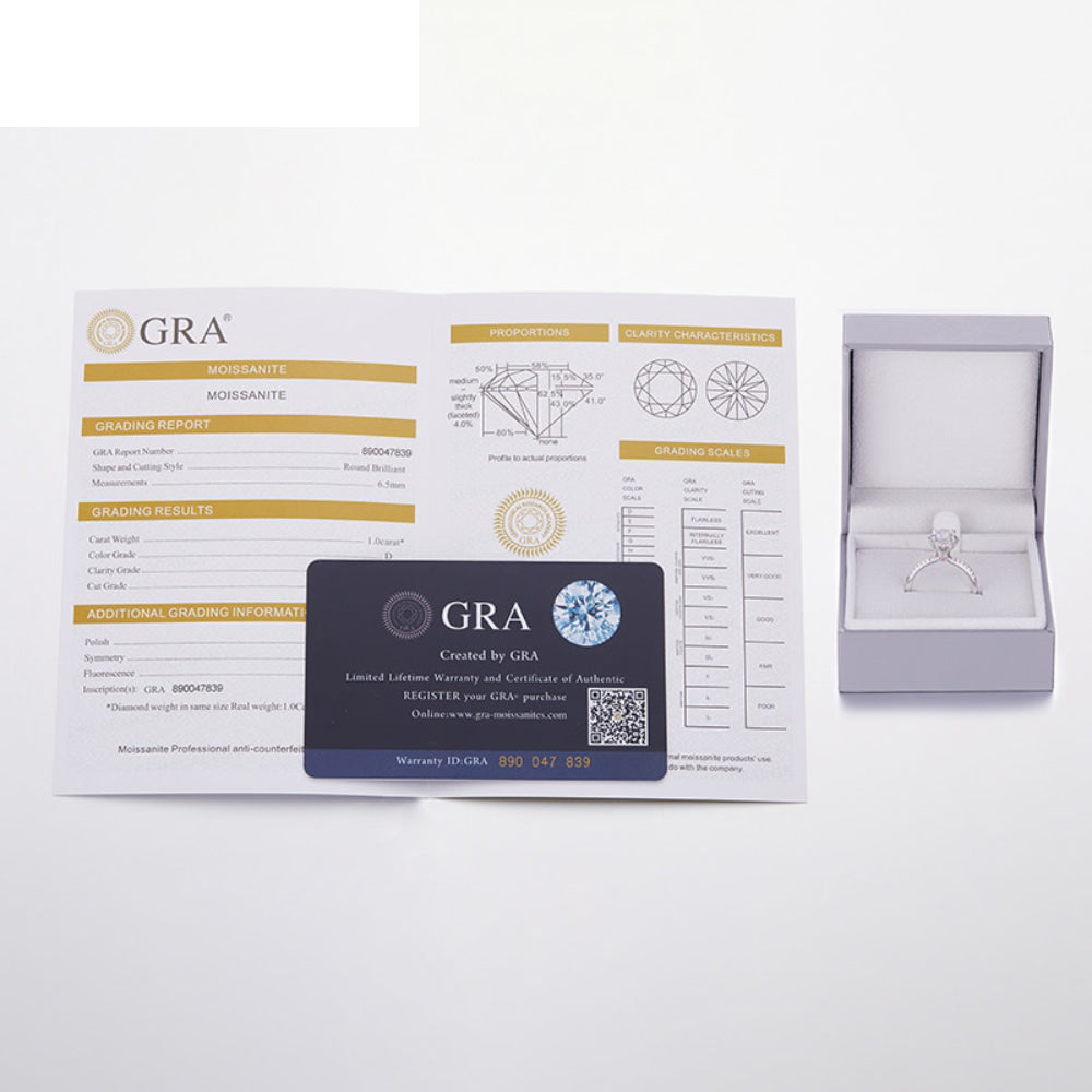 SET: Frost Flower - Moissanite Earrings & Necklace (1ct)