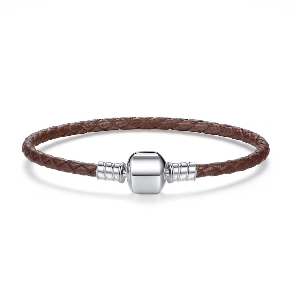 brown leather strap - bracelet