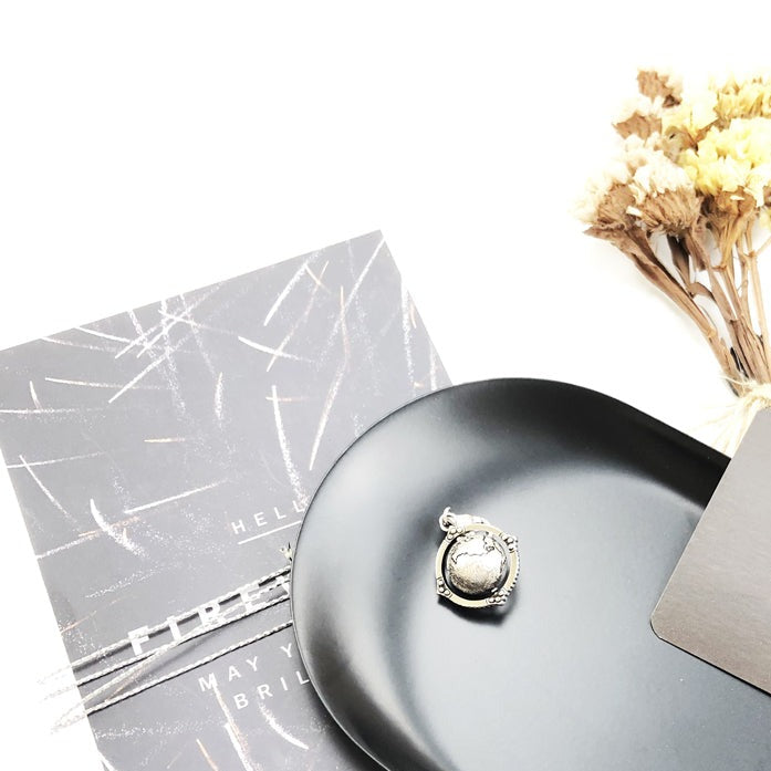 Vintage-Globus - Charm-Anhänger