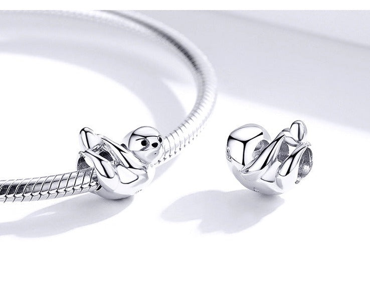 Faultier mit Herz - Charm-Anhänger