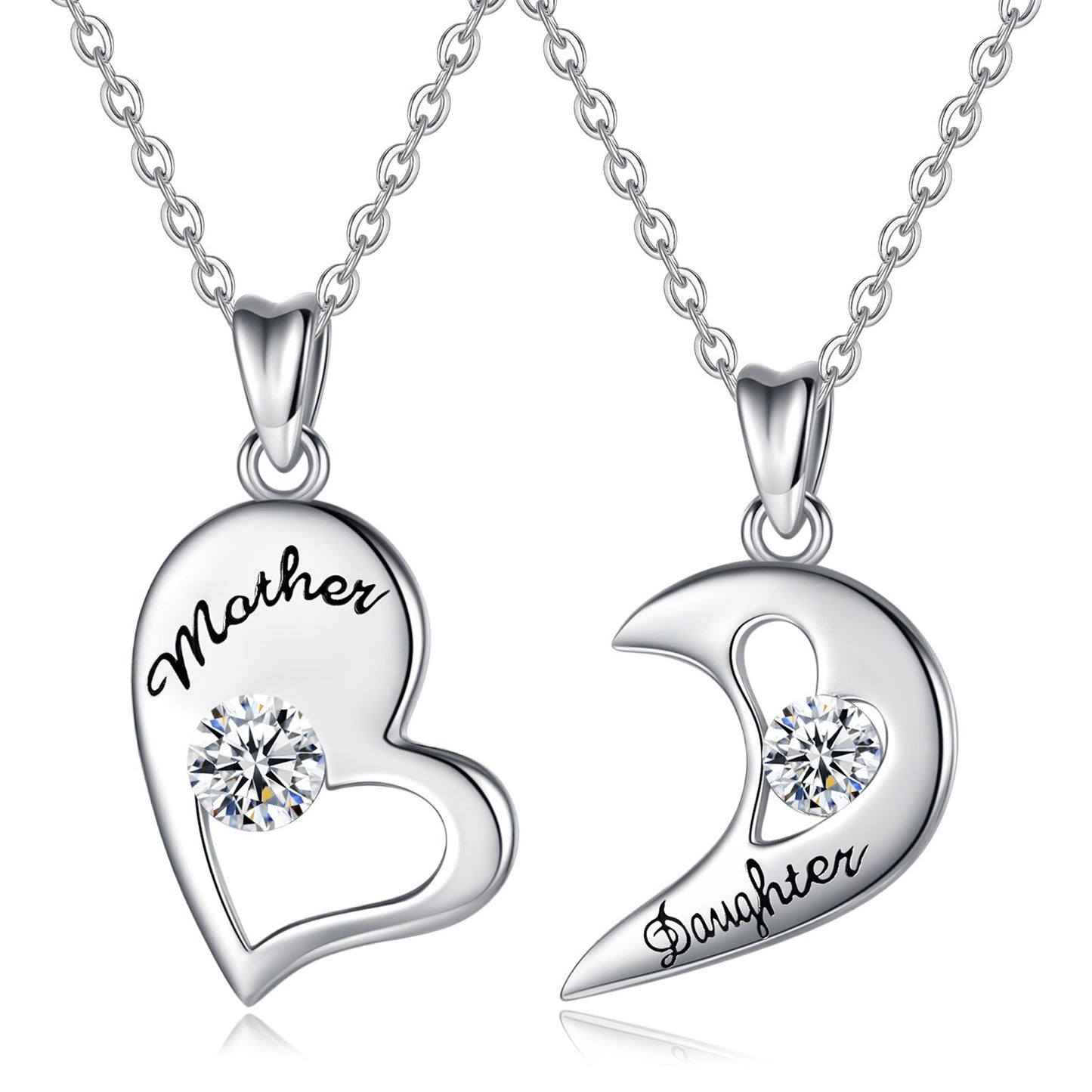 Mother & Daughter Silver - Necklace