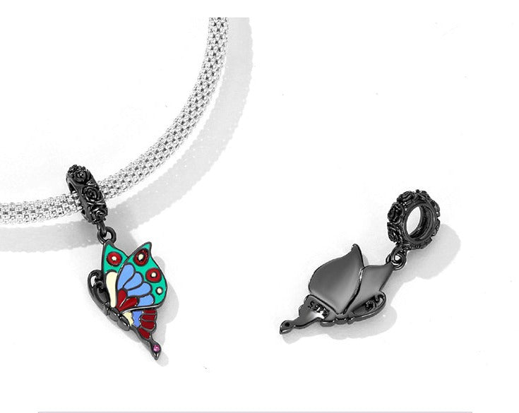 Black Butterfly - Charm-Anhänger