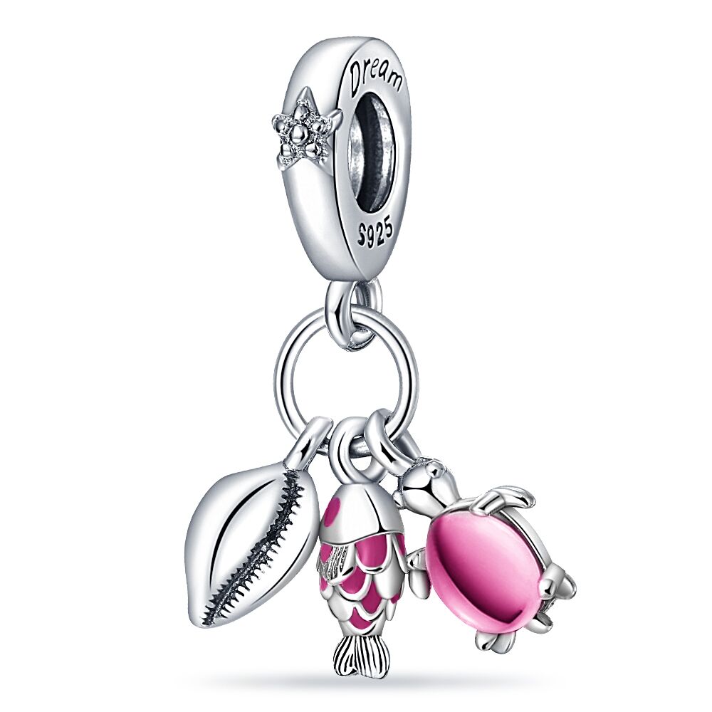 Sea creatures - charm pendant