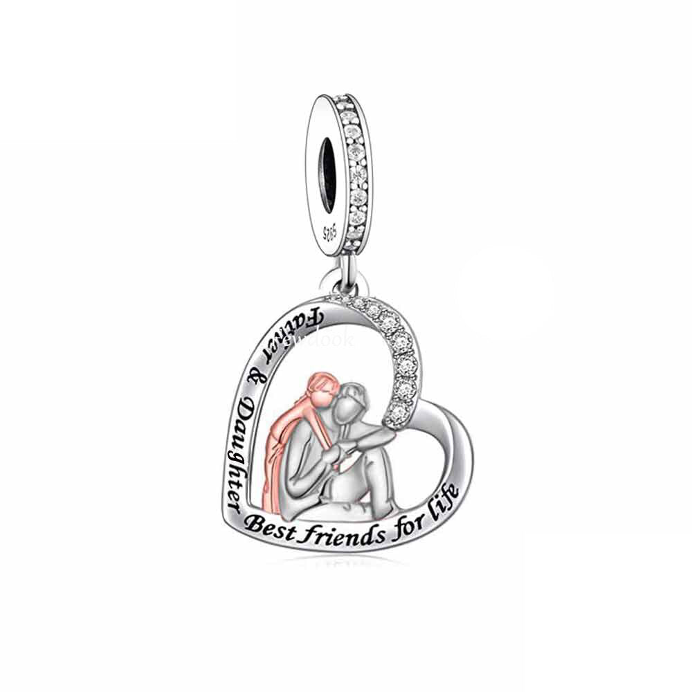Father & Daughter - Best Friends - Charm Pendant
