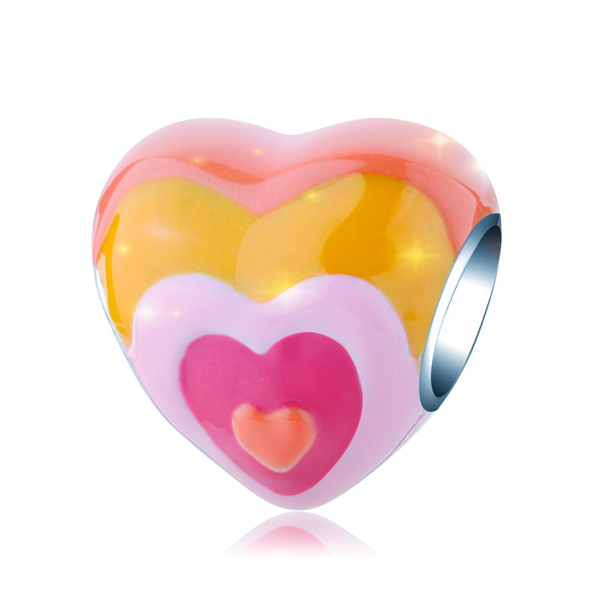 Colored Heart - Charm