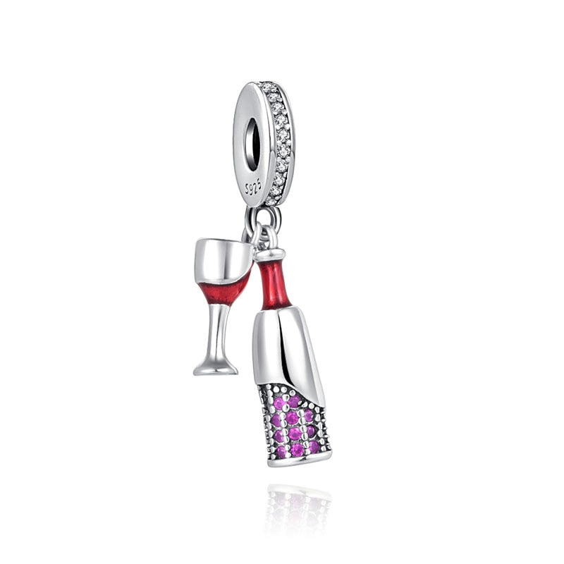 Wine glass + bottle