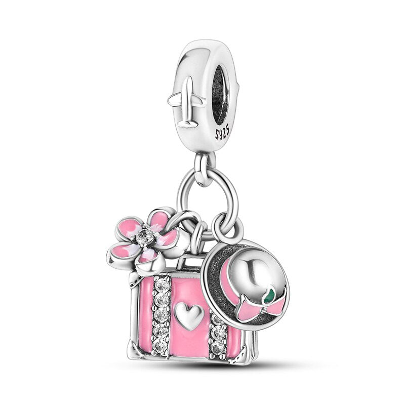Travel - charm pendant