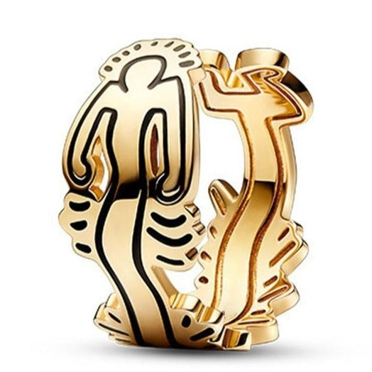 Modern Art Menschenwelle - Ring