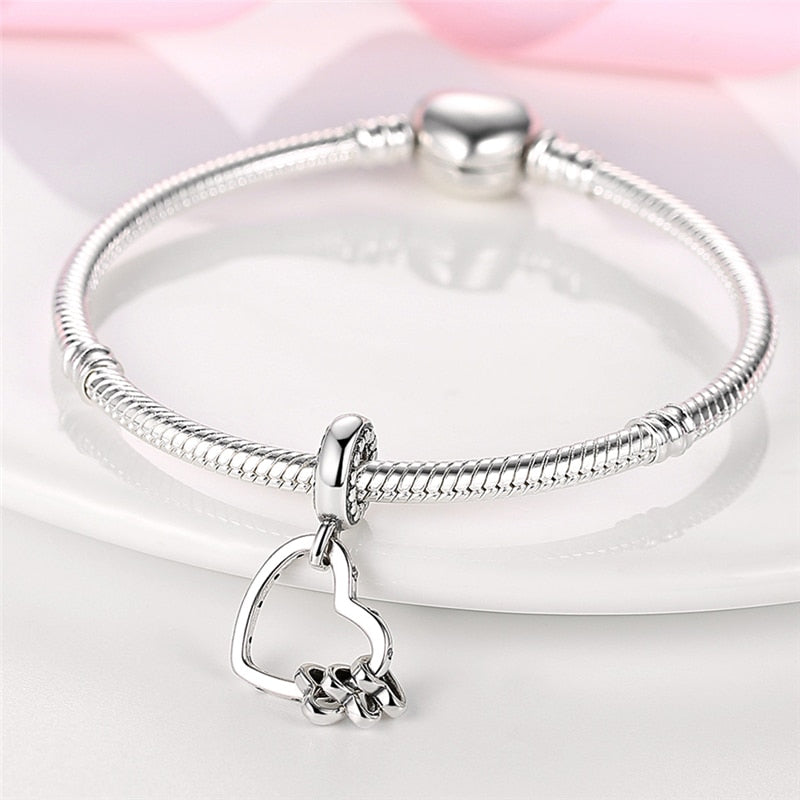 Herz mit Herzchen - Charm-Anhänger