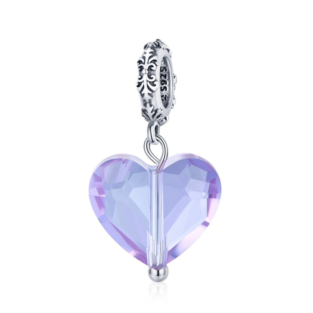 Glas-Herz - Charm