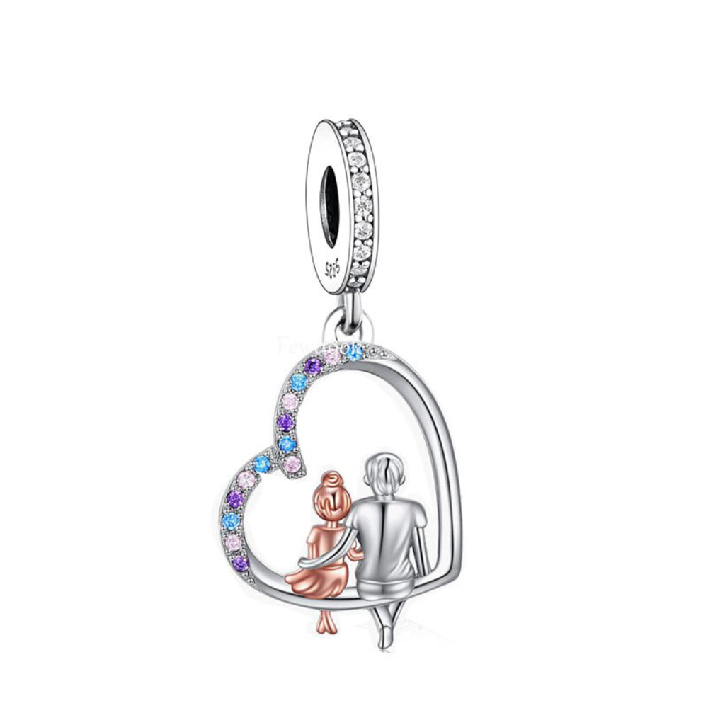 Dad & Daughter - Charm pendant