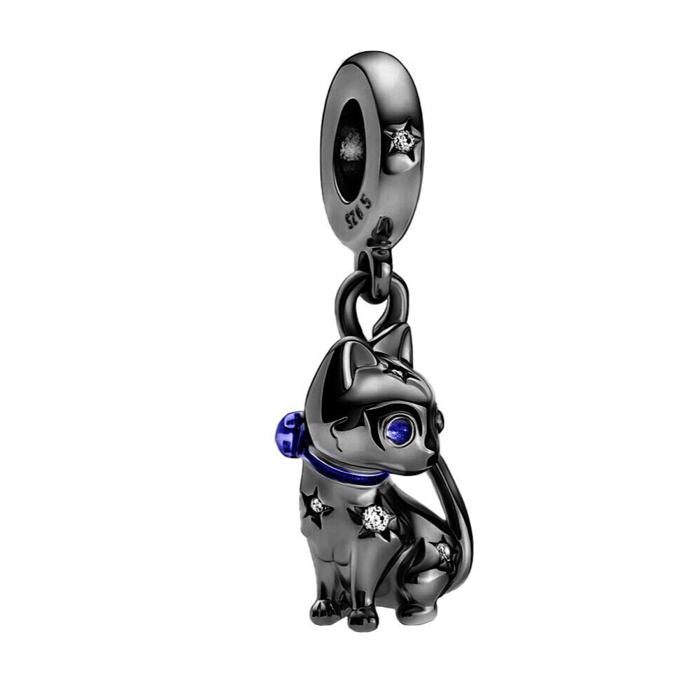 Cat black - charm pendant