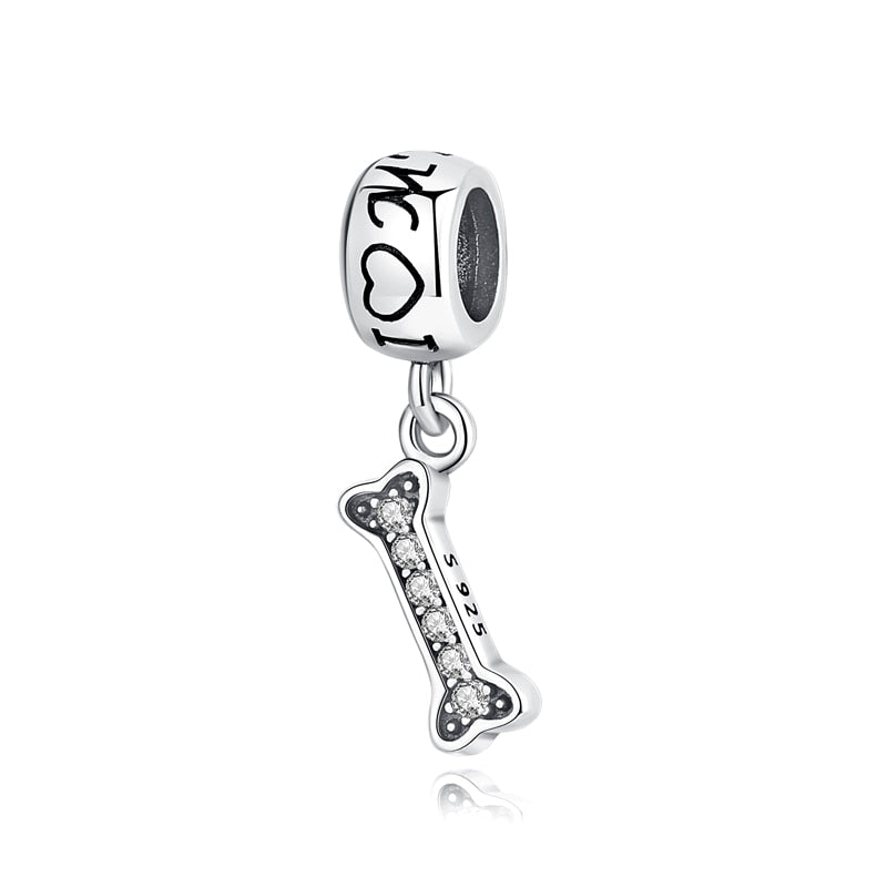 Dog bone - charm pendant