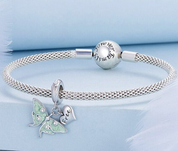 Kristallgarten Schmetterling - Charm-Anhänger