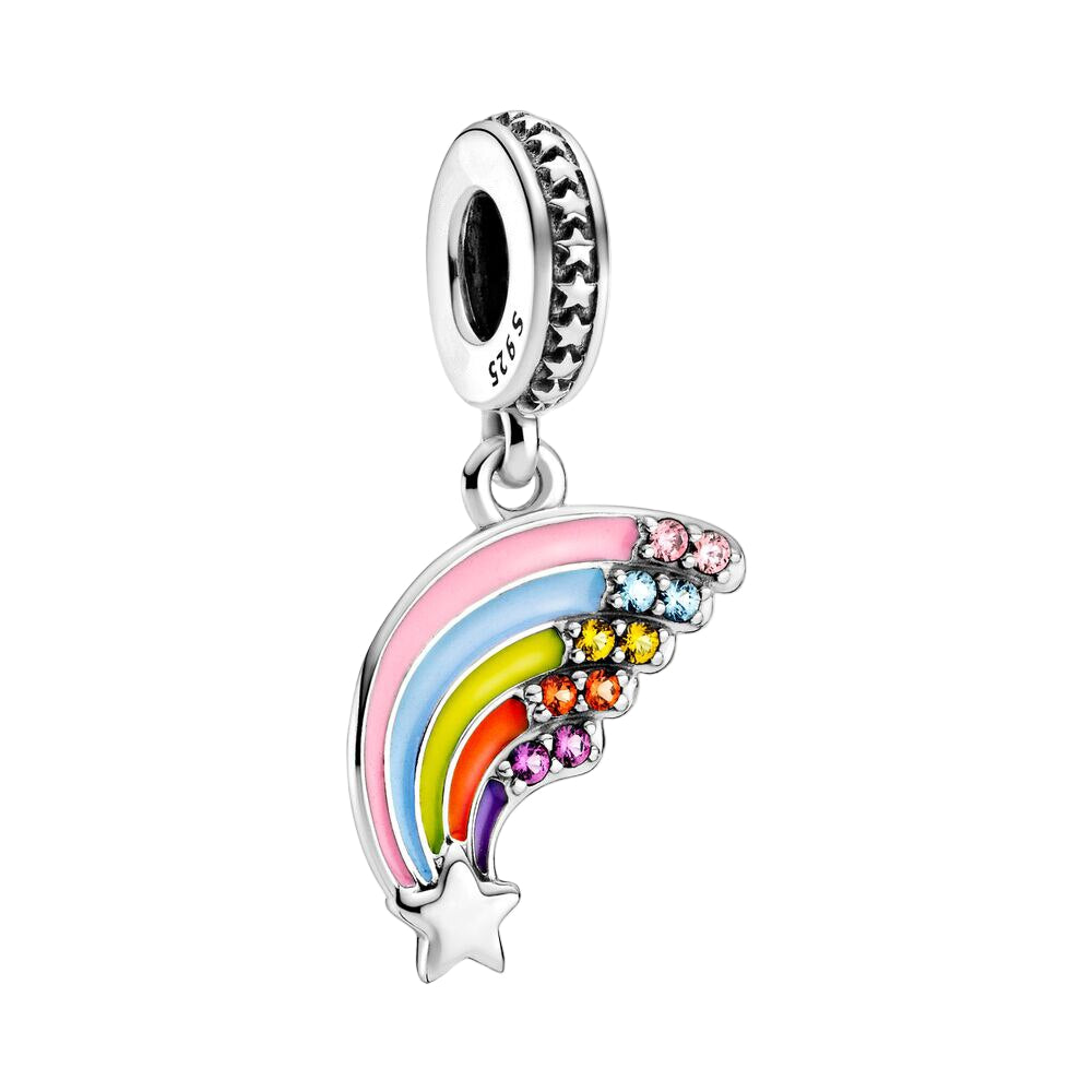 bunte Sternschnuppe - Charm-Anhänger