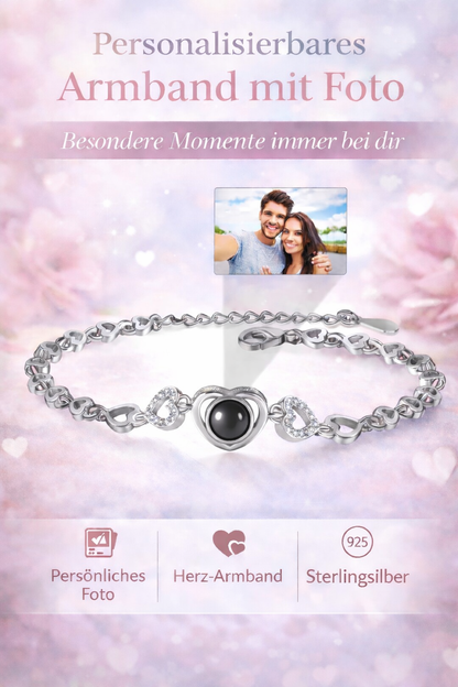Heart Personalized Photo Projection Bracelet