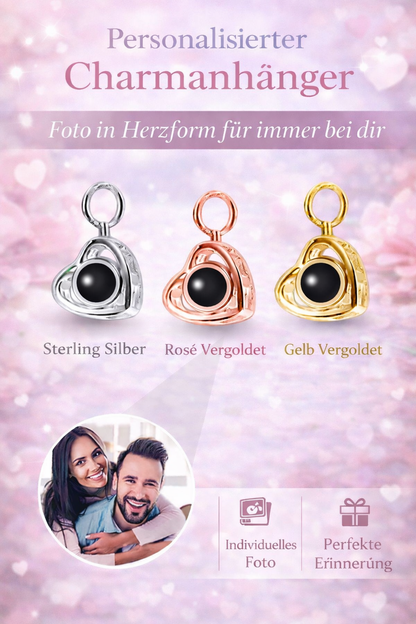 Herzanhänger mit Foto-Projektion – personalisierbar