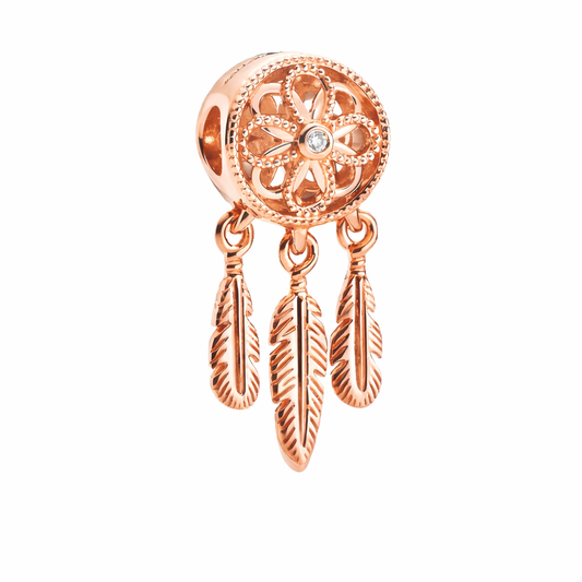 Traumfänger Harmonie – Roségold Charm