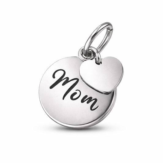 Mom Herz – Doppelcharm mit Gravur
