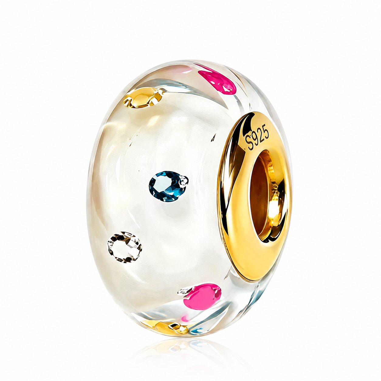 Konfetti Gold – Murano Charm