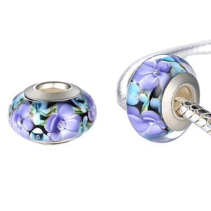 Blumen Murano Glas - Charm