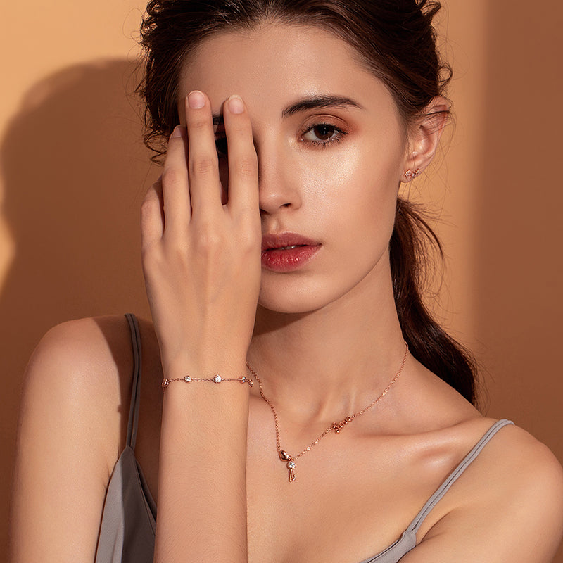 Herzensglanz Rosé - Armband