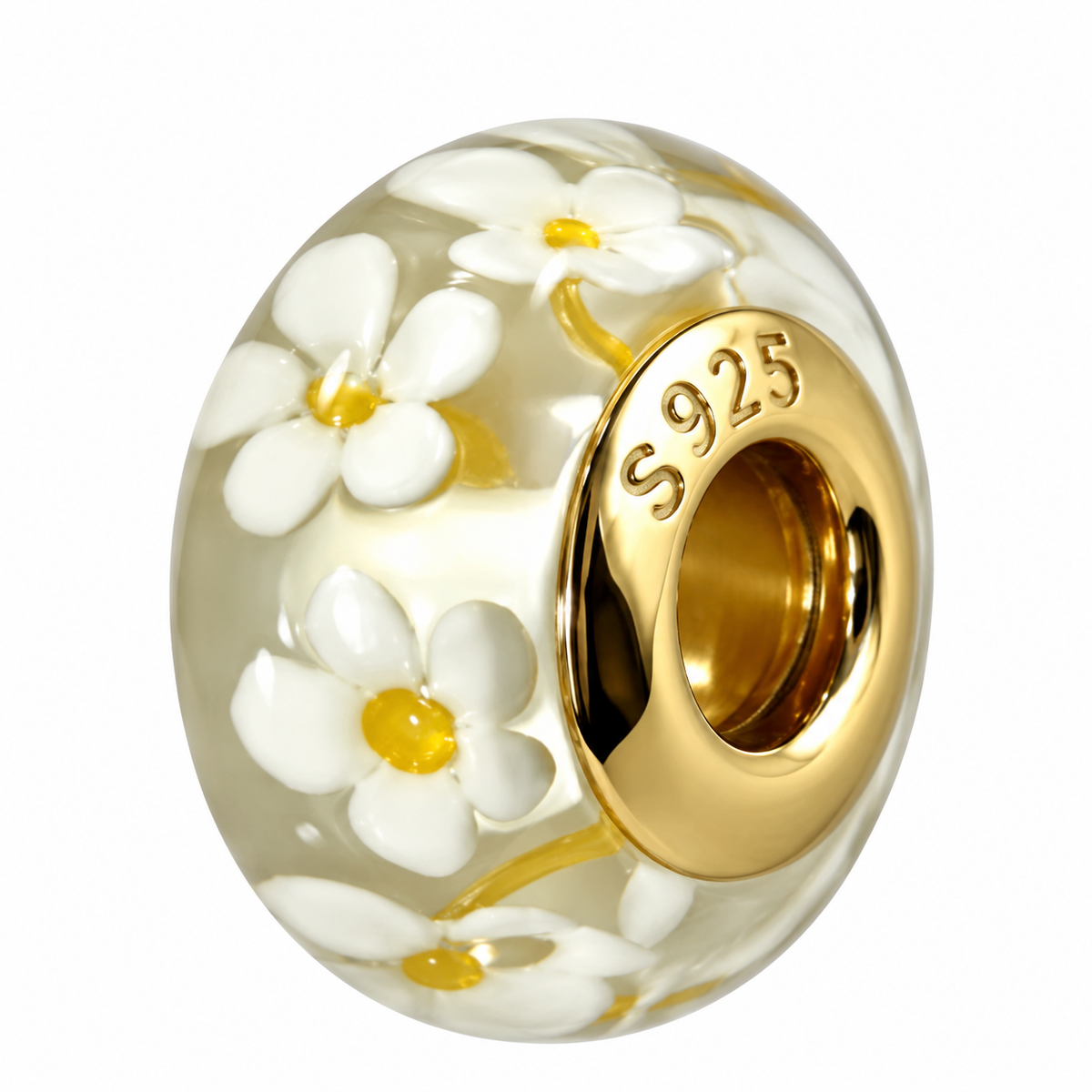 Blütentraum Gold – Charm