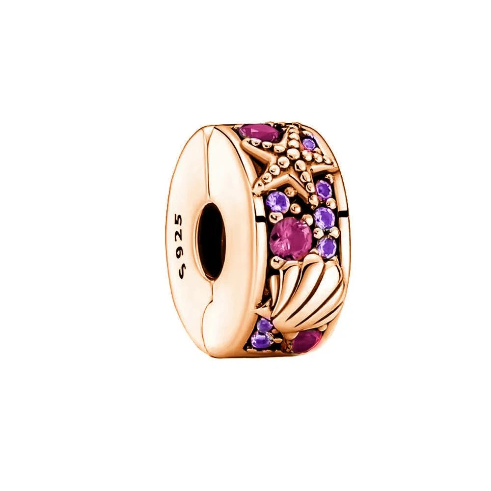 Muschel Clip Roségold – Charm