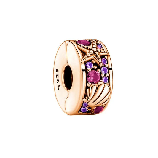 Muschel Clip Roségold – Charm