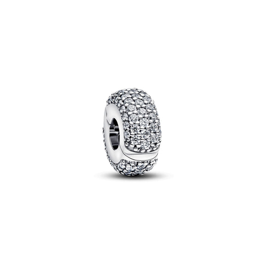 Pavé Clip Silber – Charm