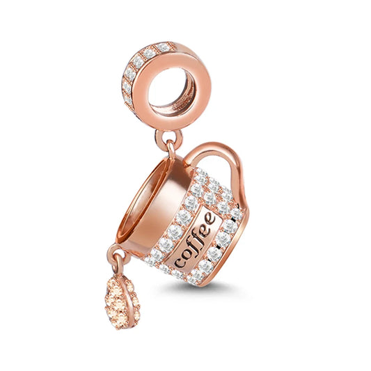 Coffee Cup Roségold – Charm