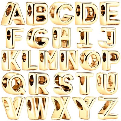 Buchstaben Gold - Charm