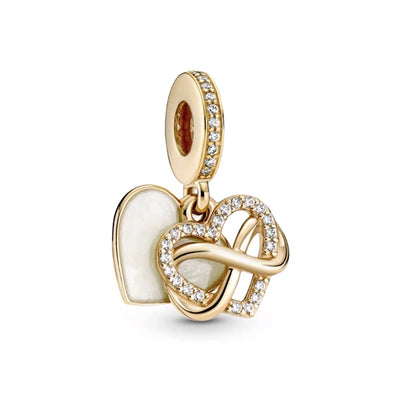 Herz Unendliche Liebe in gold – Charm