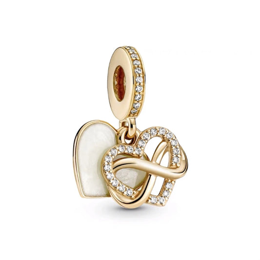 Herz Unendliche Liebe in gold – Charm