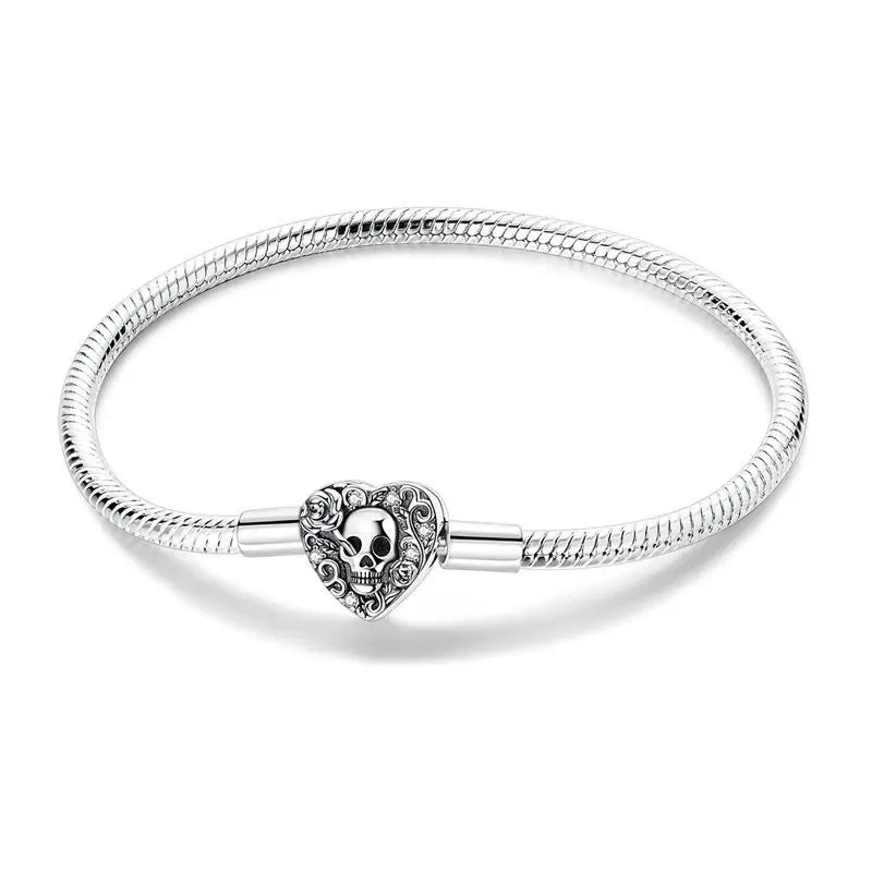 Schwarze Rose – Charm-Armband