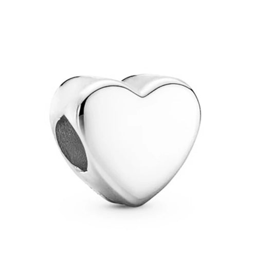 Herzform – Silber Herz-Charm