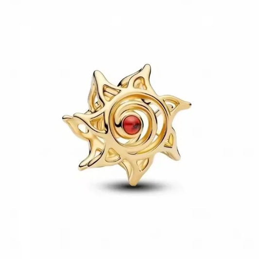 Sonnenwirbel Gold – Charm