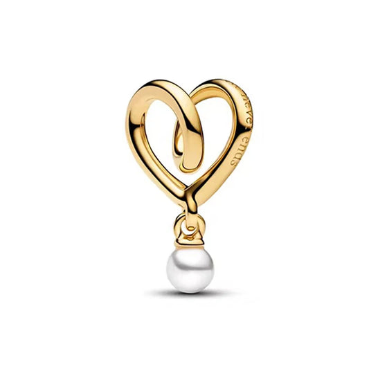 Golden Heart Pearl – Charm