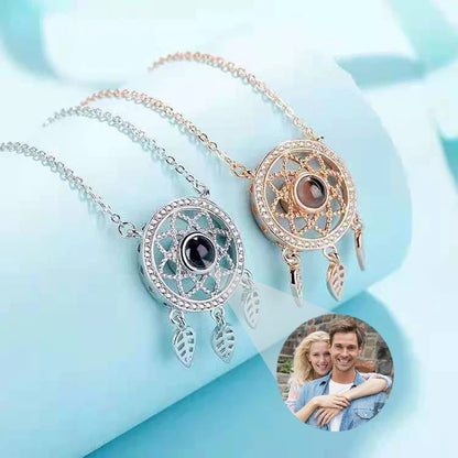 Dream Catcher Personalized Photo Projection Necklace