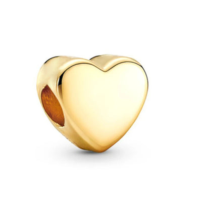 Herzform – Gold Herz-Charm