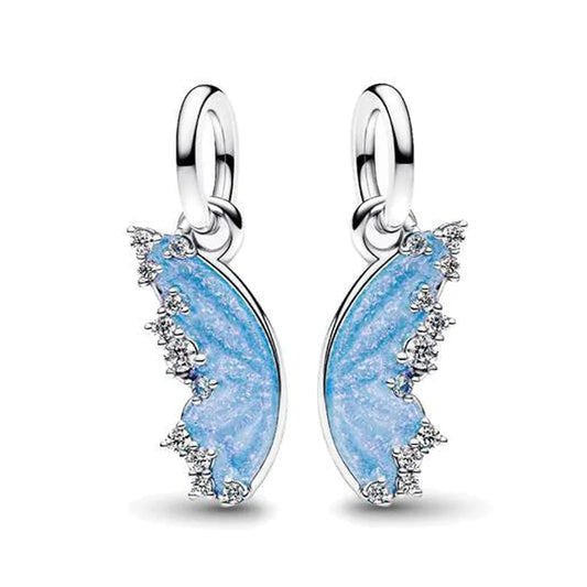 Engelsflügel Blau – Doppelcharm