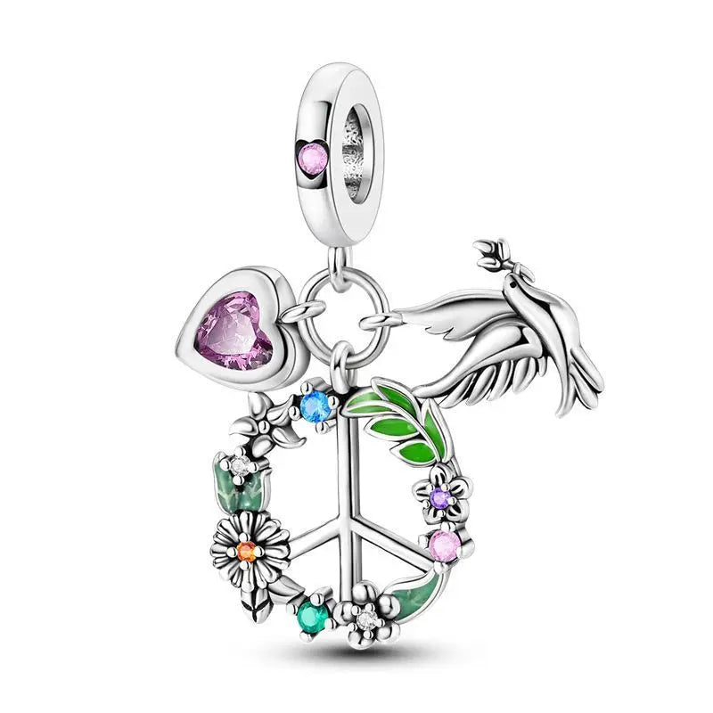 Peace & Love – Charm-Anhänger